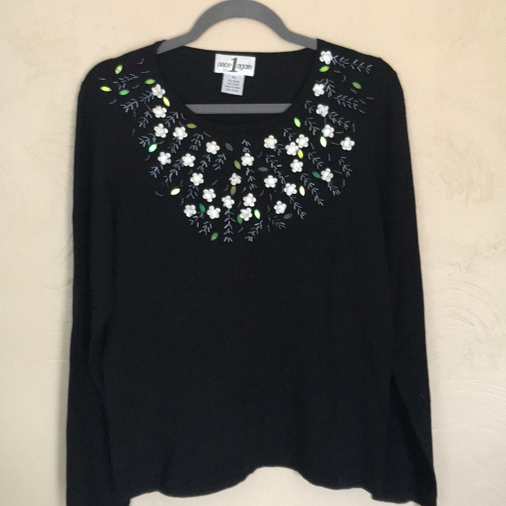Once Again Embellished Sweater